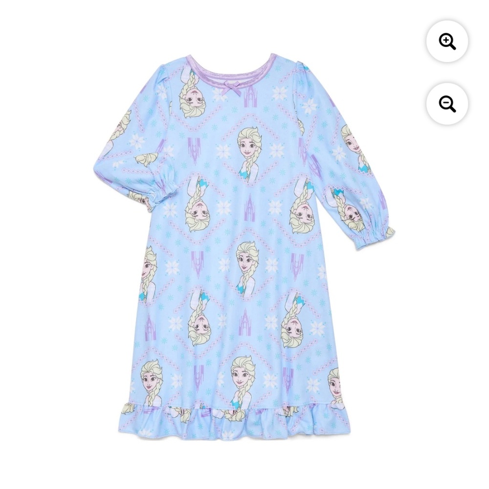 Frozen Elsa Girls Christmas Pajama Nightgown Size Large 10-12 NWT